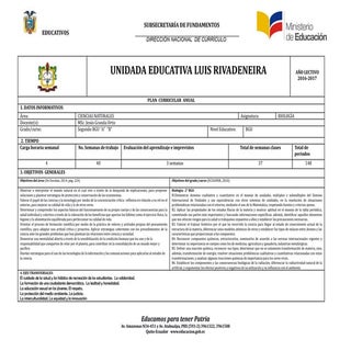 Plan anual ccnn biología 2016 2017