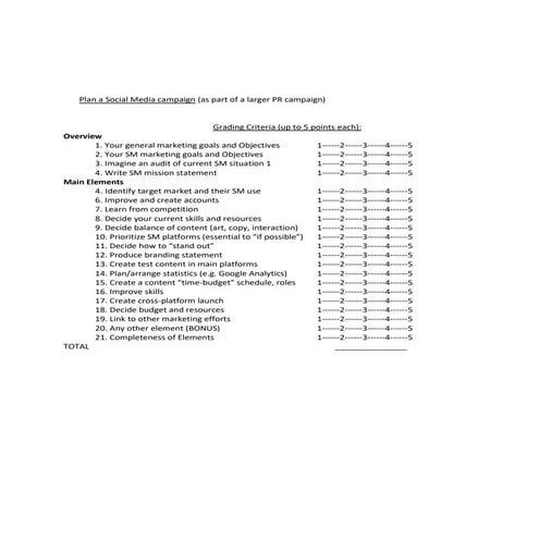 Plan a social media campaign