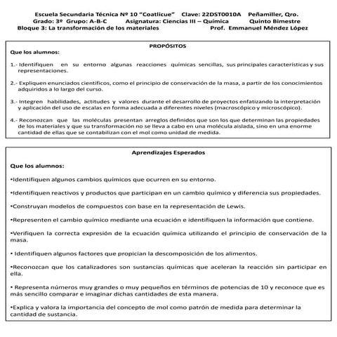 Plan ciencias III bloque 3