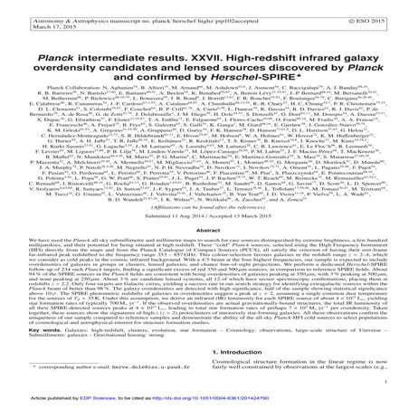 Planck intermediate results_high_redshift_infrared_galaxy_overdensity_candida...