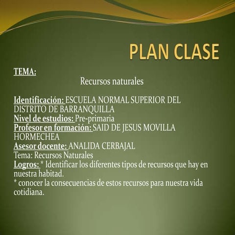 Plan clase.
