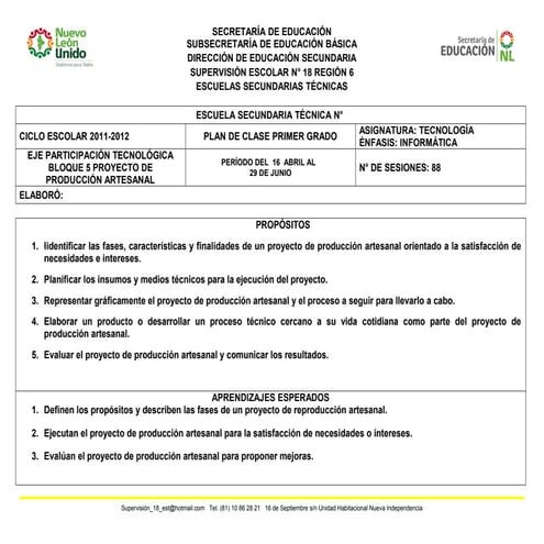 Plan clase informática