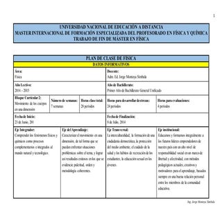 Plan clasejorgemontoya