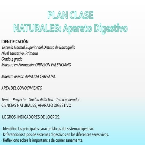 Plan clases orinson valenciano
