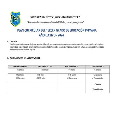 Plan Curricular del Tercer Grado de Primaria -2023.pdf