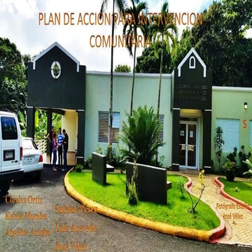 Plan de acción para intervención comunitaria 