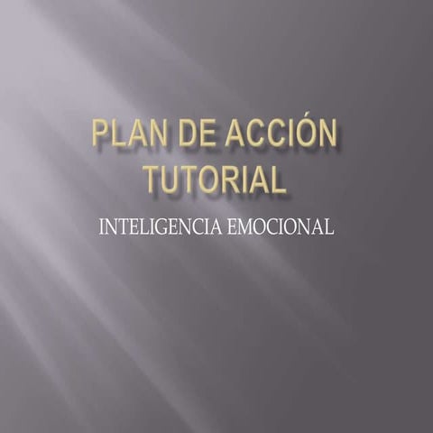 Plan de acción tutorial | PPTX
