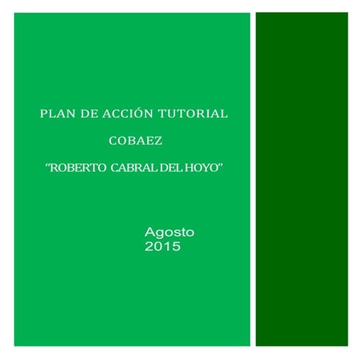 Plan de accion tutorial | PPTX