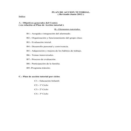 Plan de accion tutorial | DOC