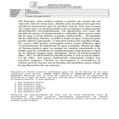 Plan de apoyo (noveno)