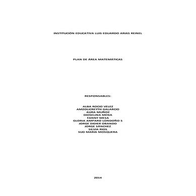 Plan de area matematicas 2014 (1)