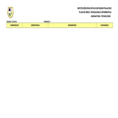 Plan de area tecnologia 8o  2015