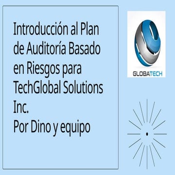 Plan de Auditoría Basado en Riesgos para TechGlobal Solutions Inc ...