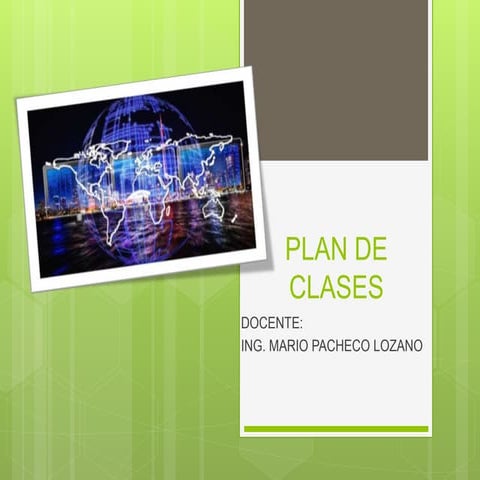Plan de clases Mario Pacheco
