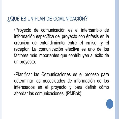Plan de comunicación
