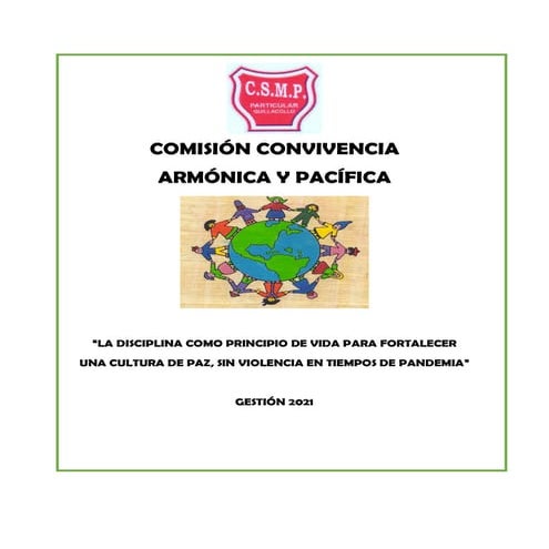 Plan de convivencia armónica 2021