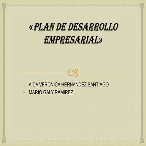 Plan de desarrollo empresarial»