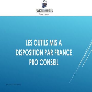 Plan de developpement de france pro conseil