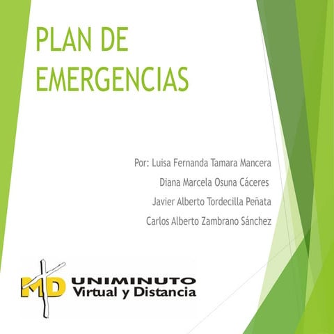Plan de emergencias