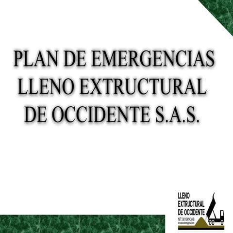 PLAN DE EMERGENCIAS Y CONTINGENCIA-SEGURIDAD Y SALUD