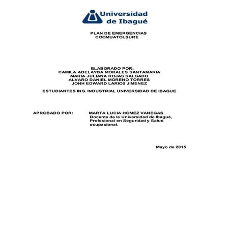 Plande emergencia de una empresa