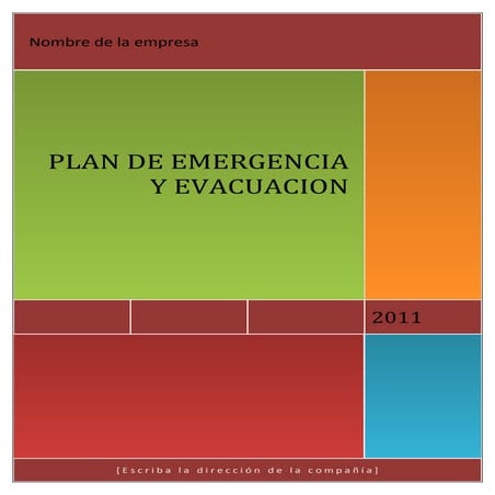 Plan de emergencia y evacuación