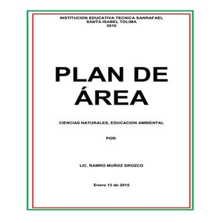 Plan de estudio ciencias naturales ...