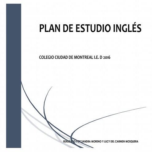Plan de estudio inglés 2016 com.