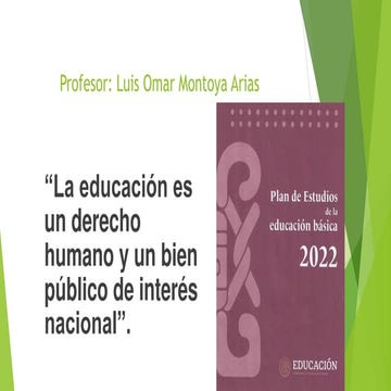 Estructura curricular del plan de estudios 2022 | PPTX
