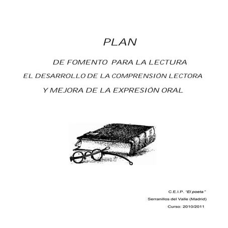 Plan de Fomento de la lectura y desarrollo de la comprensión lectora.