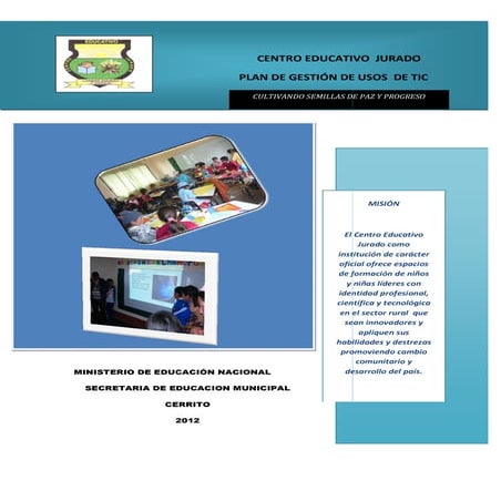 Plan de gestión centro educativo jurado | PDF