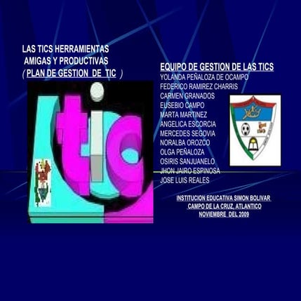 Plan De AccióN Para La ImplementacióN De Las Tics | PPTX
