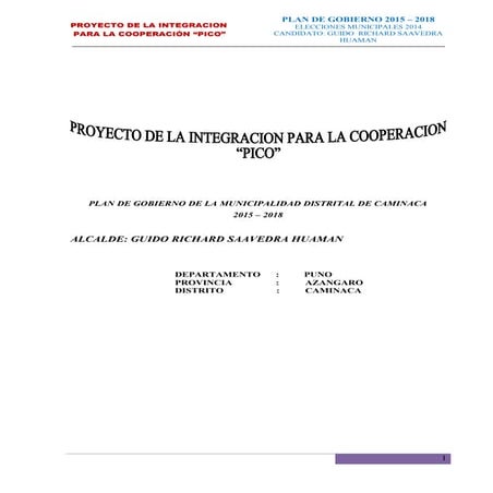 Plan de gobierno caminaca hj