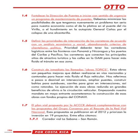 Plan de gobierno de Otto Claudio Guevara Guth 2018 - ML (parte 2)