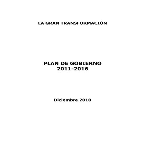Plan de gobierno gana peru