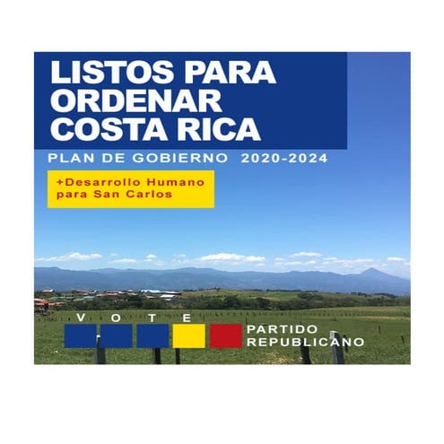 Plan de Gobierno Partido Republicano Social Cristiano - Carlos Corella