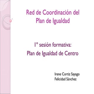 Plan de igualdad de centro