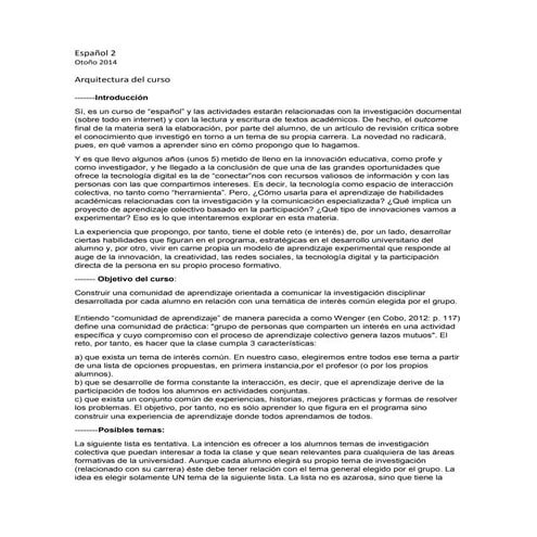 Plan del proyecto español 2 UDLAP