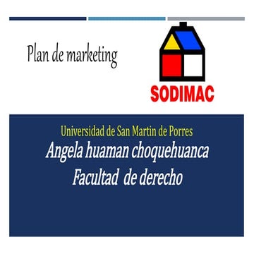 Plan de marketing   sodimac
