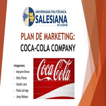 Plan de marketing coca cola company terminado