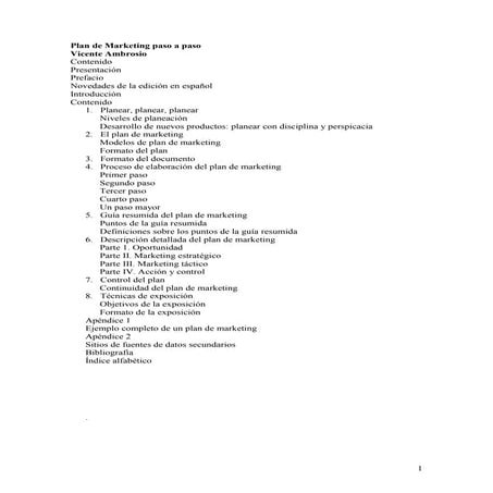 Plan de marketing paso a paso