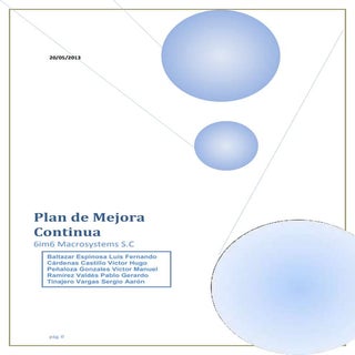 Plan de mejora continua