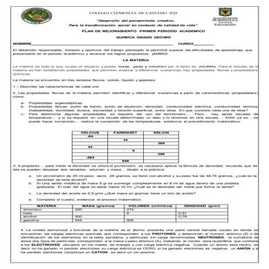 Plan de mejoramiento 10