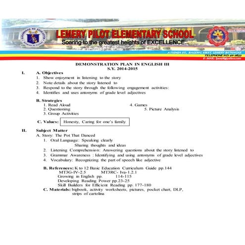 Plan demo maygeneral