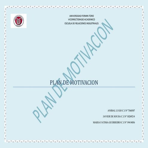 Plan de motivacion (pepsi   cola )