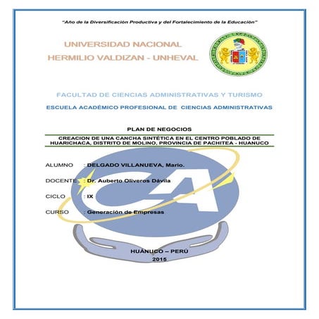 Plan de negocio gras sintetico