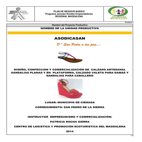 Plan de negocio basico jre 2014 v1 calzado  ok doc.doc san pedro