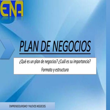 Plan de negocios