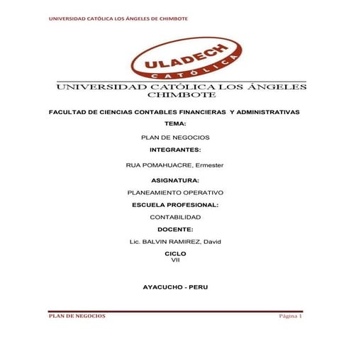 PLAN DE NEGOCIOS DE ROPAS 