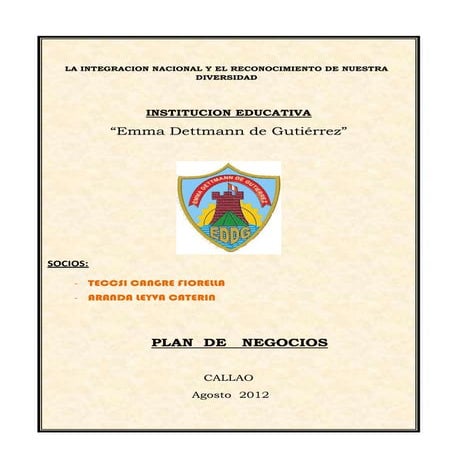 Plan de negocios trabajo ya terminado